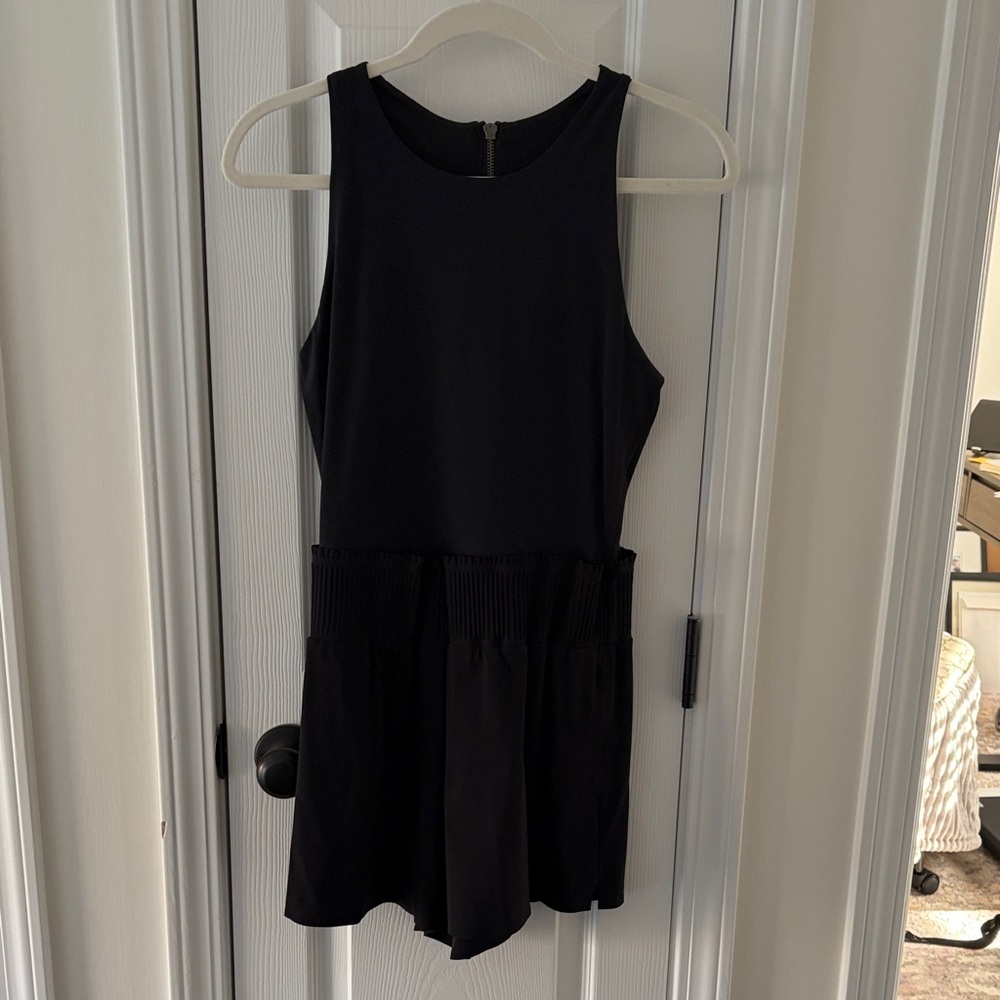 ATHLETA Black Sleeveless Romper